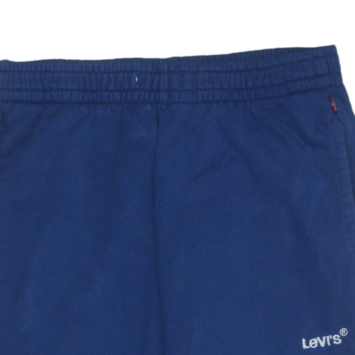 Mens UK Size M Levi's Regular Fit Sweatpants Blue Trousers