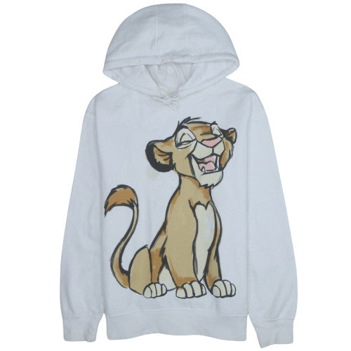 Womens UK Size S Disney White Pullover Hoodie