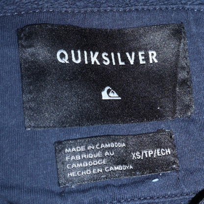 Mens UK Size XS Quiksilver Blue Pullover Hoodie