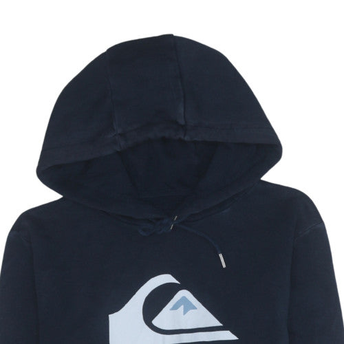 Mens UK Size XS Quiksilver Blue Pullover Hoodie