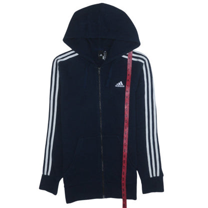 Mens UK Size S adidas Blue Full Zip Hoodie
