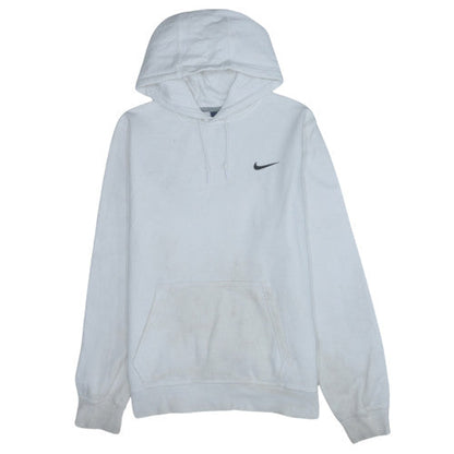 Mens UK Size L Nike White Pullover Hoodie