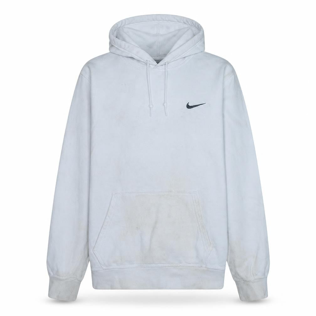 Mens UK Size L Nike White Pullover Hoodie