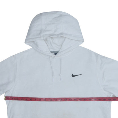 Mens UK Size L Nike White Pullover Hoodie
