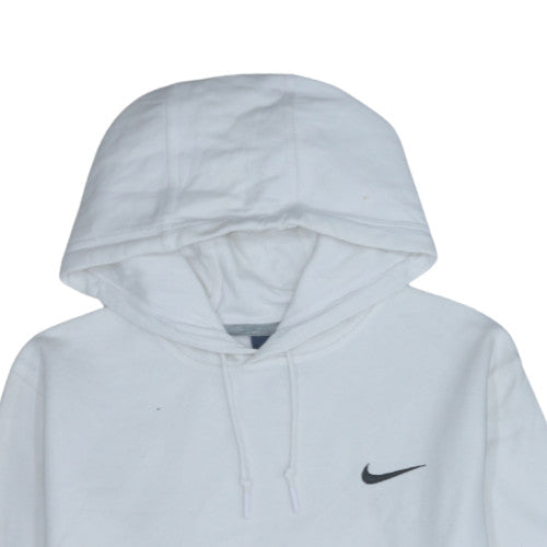 Mens UK Size L Nike White Pullover Hoodie