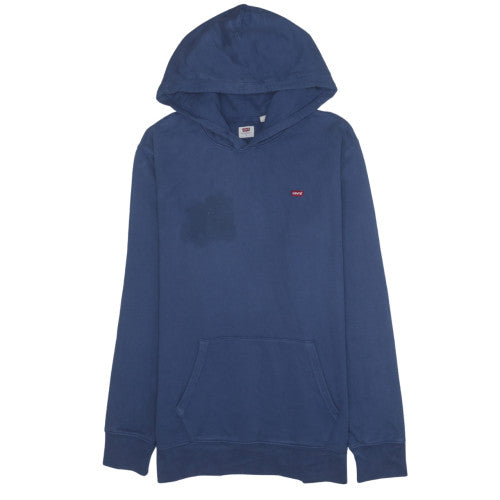 Mens UK Size L Levi's Blue Pullover Hoodie