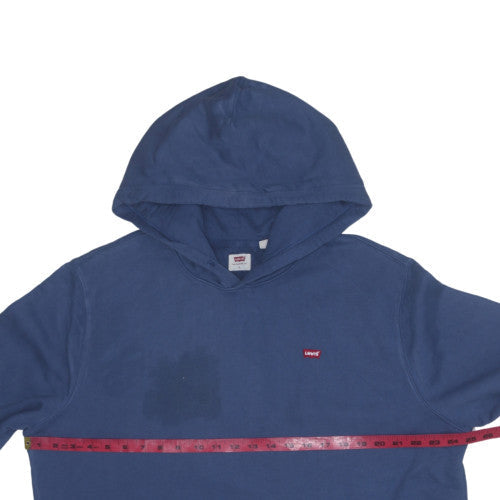 Mens UK Size L Levi's Blue Pullover Hoodie