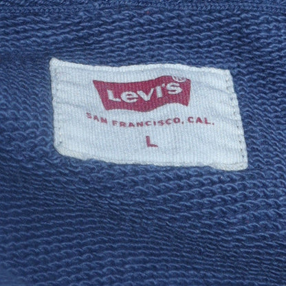 Mens UK Size L Levi's Blue Pullover Hoodie
