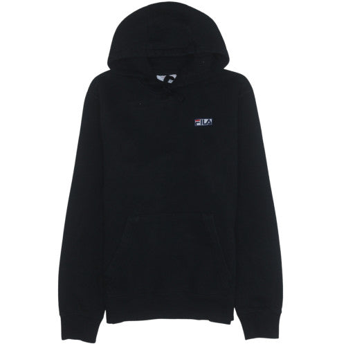 Mens UK Size M FILA Black Pullover Hoodie