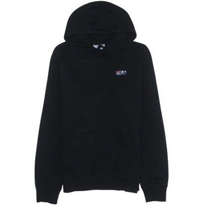 Mens UK Size M FILA Black Pullover Hoodie