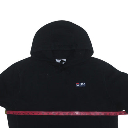 Mens UK Size M FILA Black Pullover Hoodie