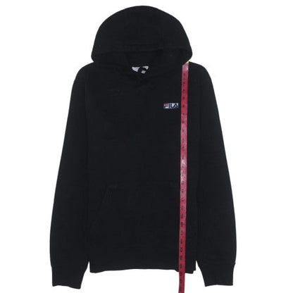 Mens UK Size M FILA Black Pullover Hoodie