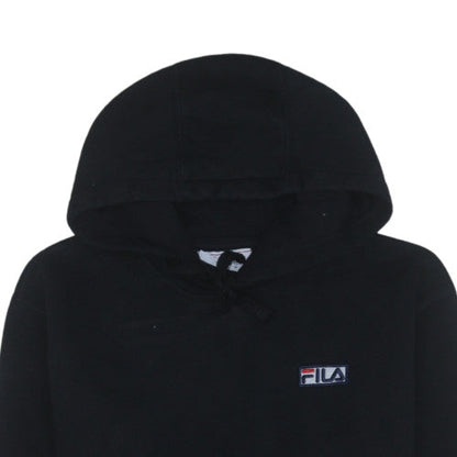 Mens UK Size M FILA Black Pullover Hoodie