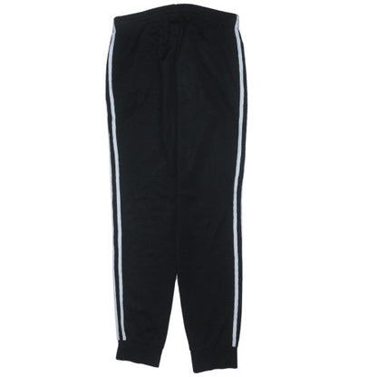 Mens UK Size M adidas Regular Fit Track Pants Black Trousers