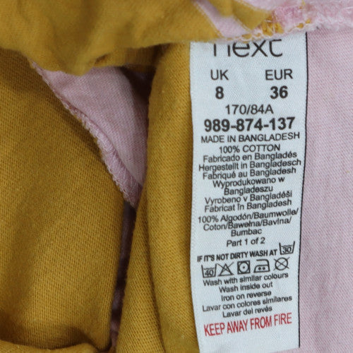 Womens UK Size 8 NEXT Multicoloured Basic Polo