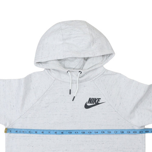 Womens UK Size M Nike Grey Pullover Hoodie
