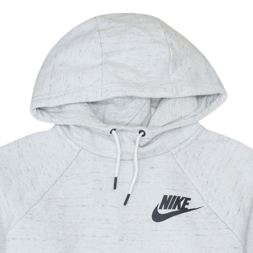 Womens UK Size M Nike Grey Pullover Hoodie