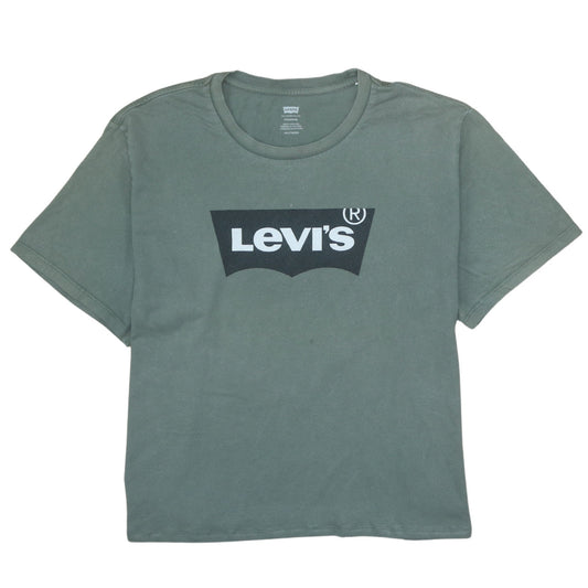 Womens UK Size 2XL Levi's Green Basic T-Shirt