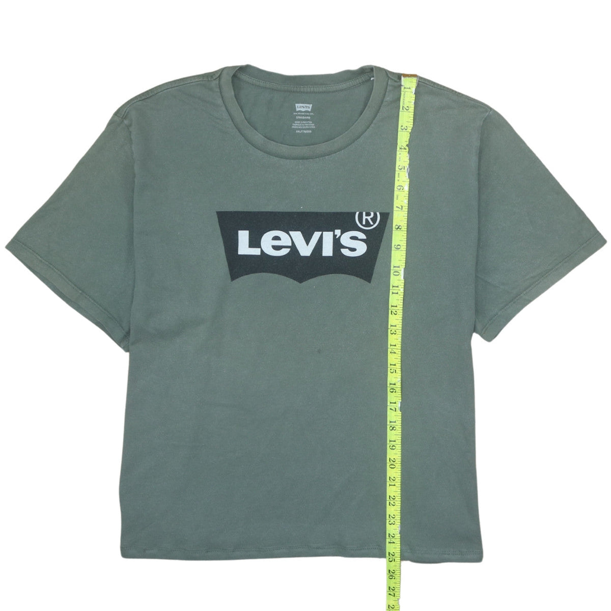 Womens UK Size 2XL Levi's Green Basic T-Shirt