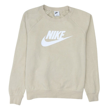 Womens UK Size M Nike Beige Pullover Sweatshirt