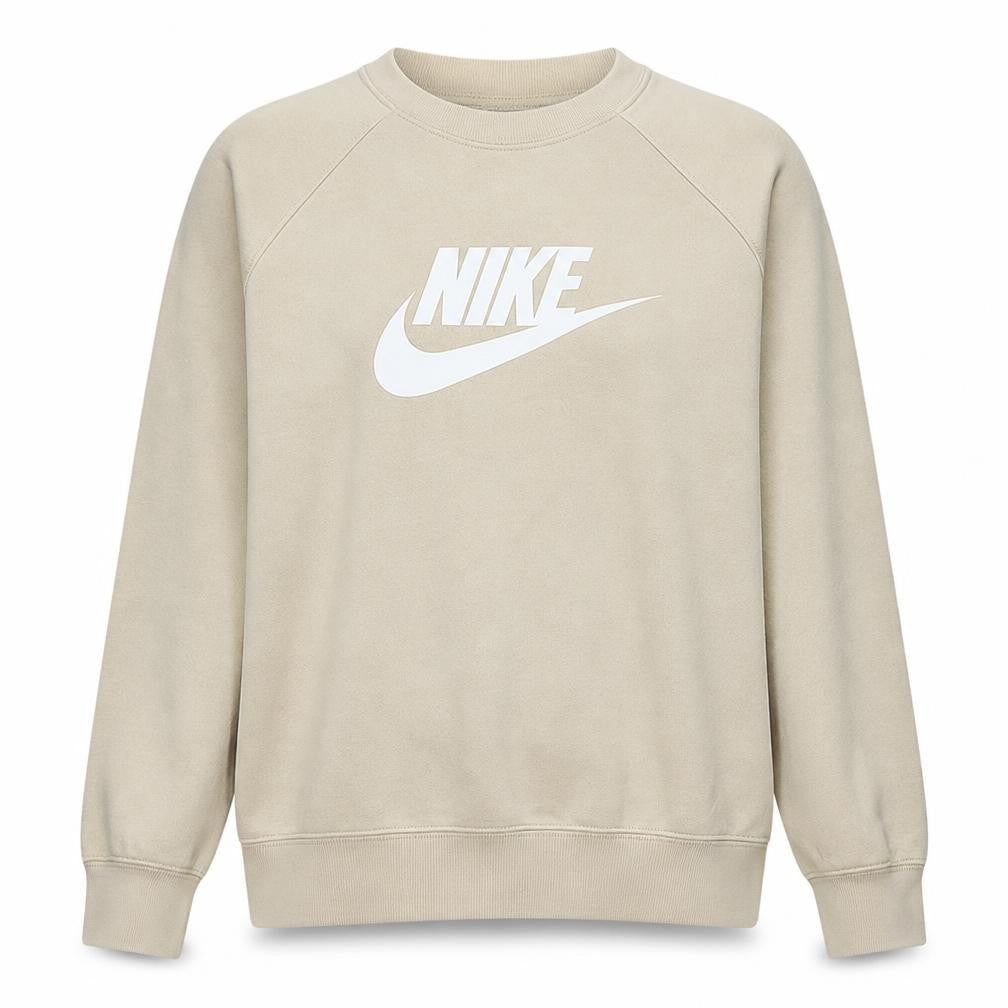Womens UK Size M Nike Beige Pullover Sweatshirt