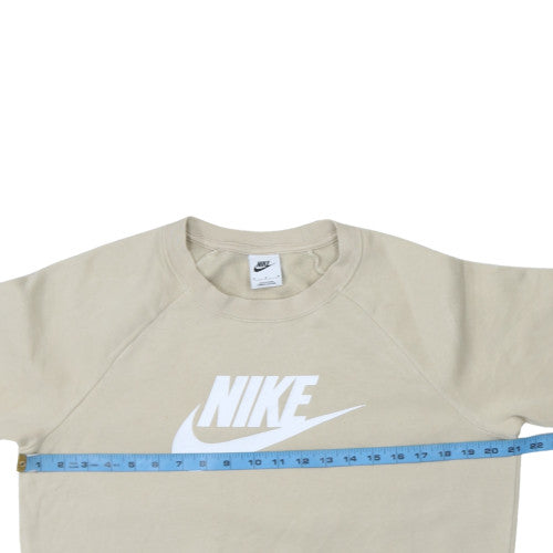 Womens UK Size M Nike Beige Pullover Sweatshirt