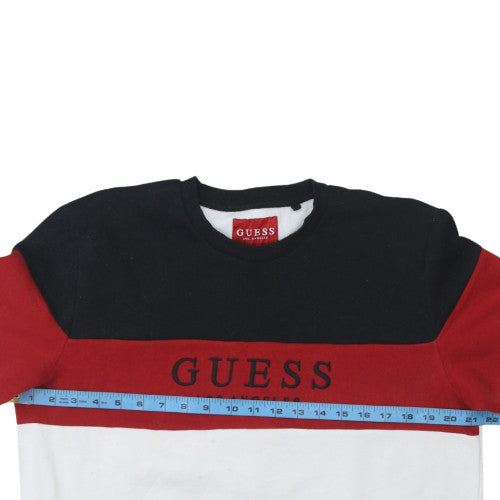 Mens UK Size L GUESS Multicoloured Pullover Sweatshirt