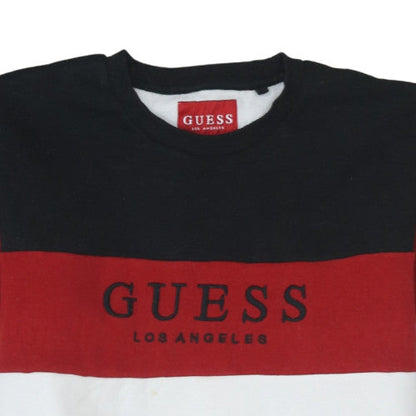 Mens UK Size L GUESS Multicoloured Pullover Sweatshirt