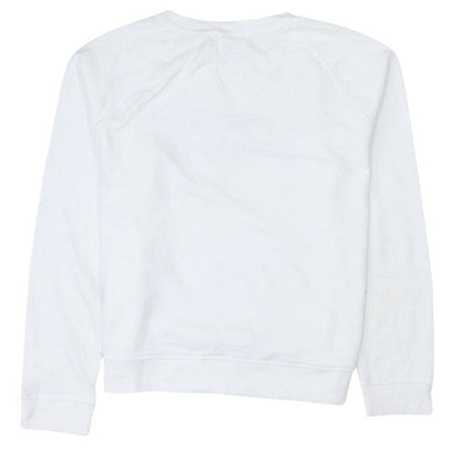 Womens UK Size L Levi's White Pullover Sweatshirt