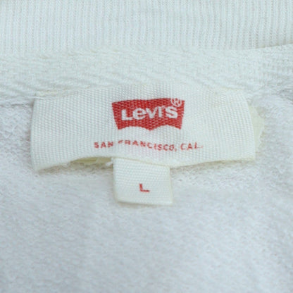 Womens UK Size L Levi's White Pullover Sweatshirt