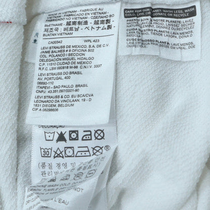 Womens UK Size L Levi's White Pullover Sweatshirt