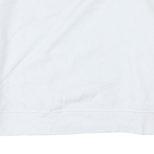 Womens UK Size L Levi's White Pullover Sweatshirt