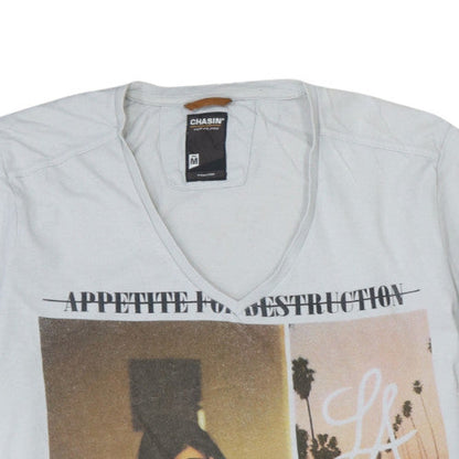 Mens UK Size M Chasin' Grey  T-Shirt