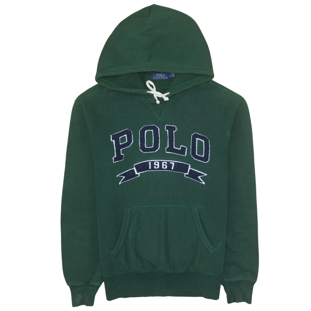 Mens UK Size M Polo Ralph Lauren Green Pullover Hoodie