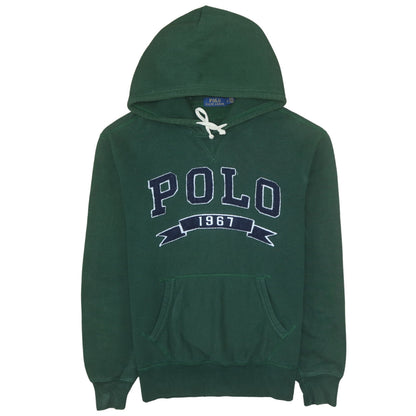 Mens UK Size M Polo Ralph Lauren Green Pullover Hoodie