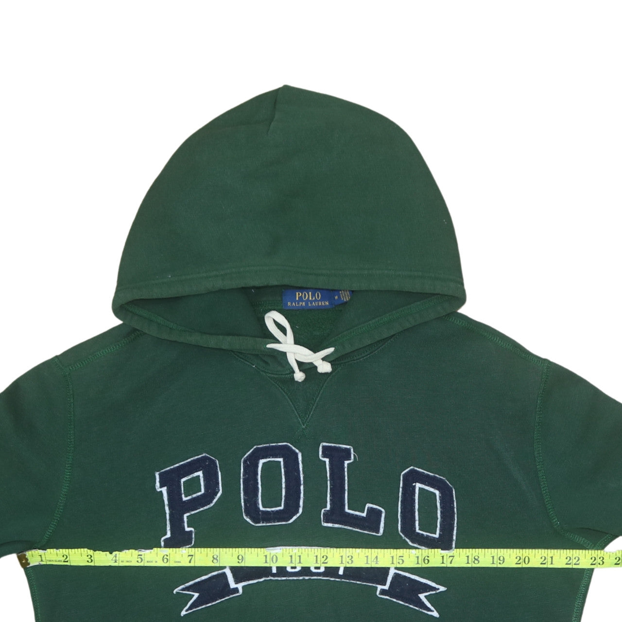 Mens UK Size M Polo Ralph Lauren Green Pullover Hoodie
