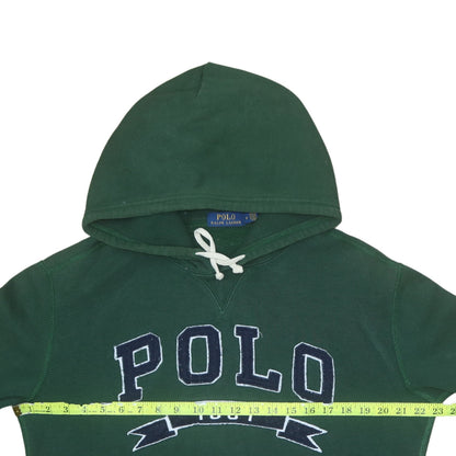 Mens UK Size M Polo Ralph Lauren Green Pullover Hoodie