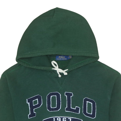 Mens UK Size M Polo Ralph Lauren Green Pullover Hoodie