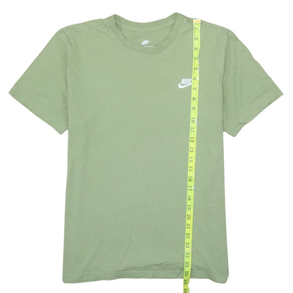 Nike Men's Green Crew Neck Short Sleeve Cotton T-Shirt M