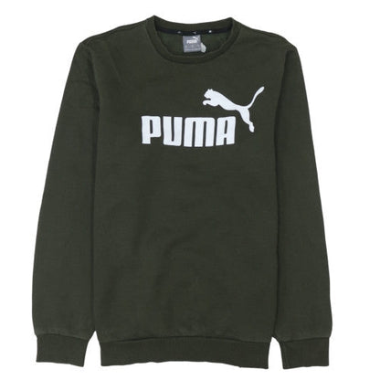 Mens UK Size M PUMA Green Pullover Sweatshirt