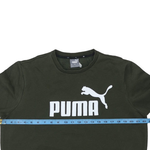 Mens UK Size M PUMA Green Pullover Sweatshirt