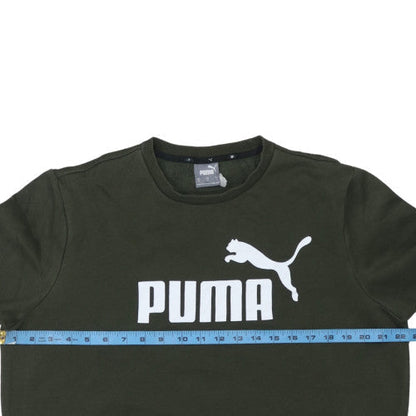 Mens UK Size M PUMA Green Pullover Sweatshirt