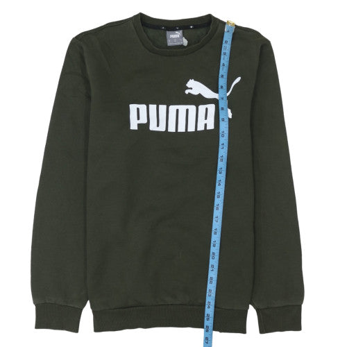 Mens UK Size M PUMA Green Pullover Sweatshirt