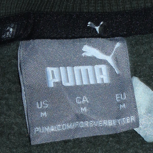 Mens UK Size M PUMA Green Pullover Sweatshirt