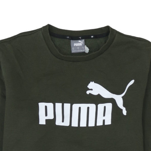 Mens UK Size M PUMA Green Pullover Sweatshirt