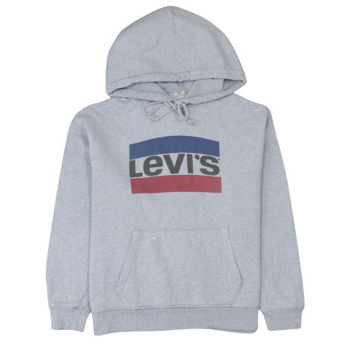 Mens UK Size L Levi's Grey Pullover Hoodie