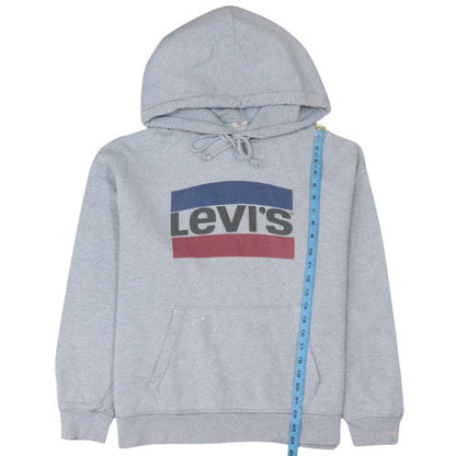 Mens UK Size L Levi's Grey Pullover Hoodie