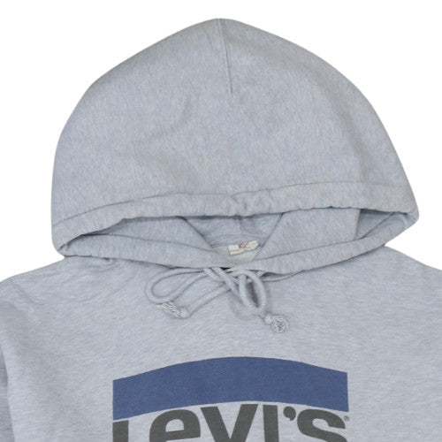 Mens UK Size L Levi's Grey Pullover Hoodie