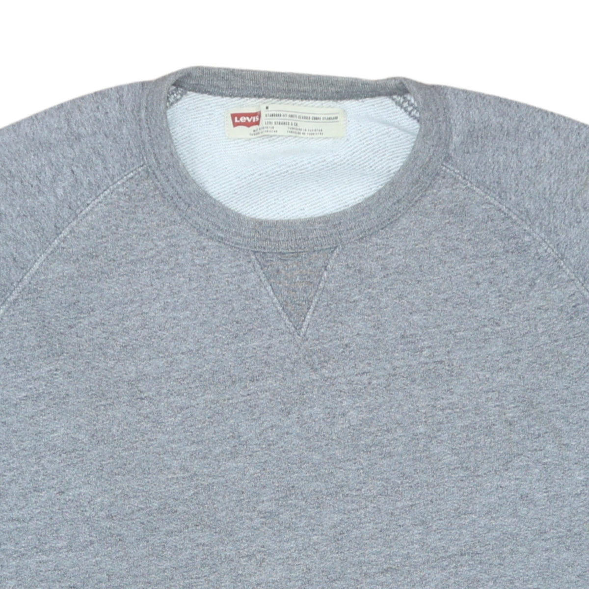 Mens UK Size M Levi's Grey Pullover Sweatshirt