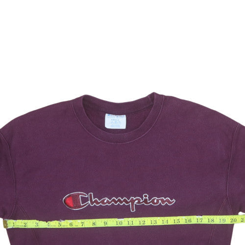 Womens UK Size S Champion Purple Pullover Sweatshirt